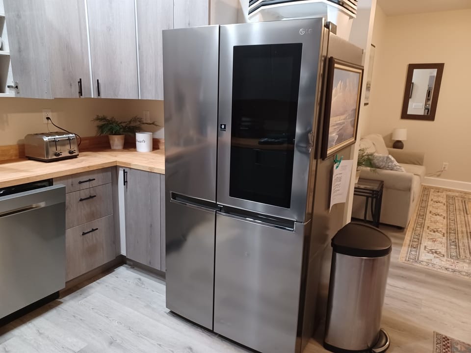 Refrigerator with Glass Door Access
