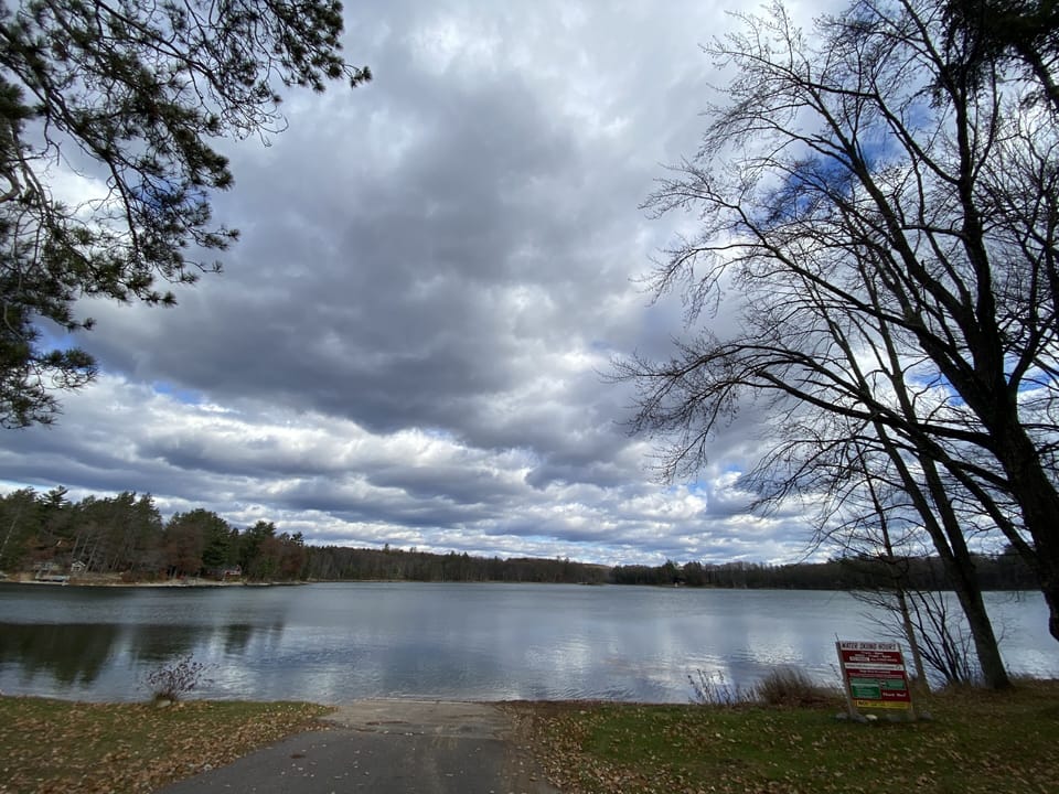 Waubee Lake 2/10th mile away