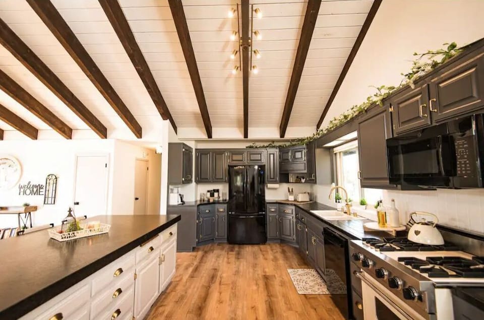 Full kitchen with lots of room for the entertaining.  Huge island with seating. 