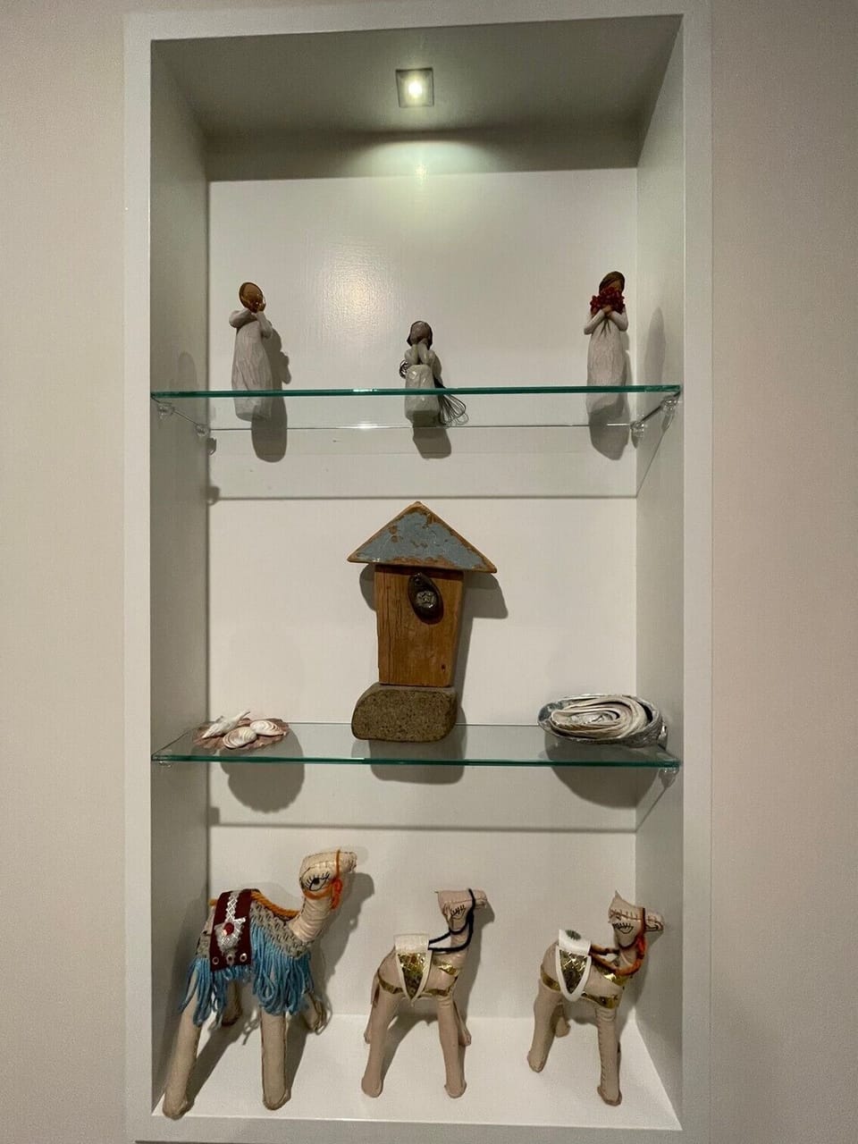 Display case in lounge