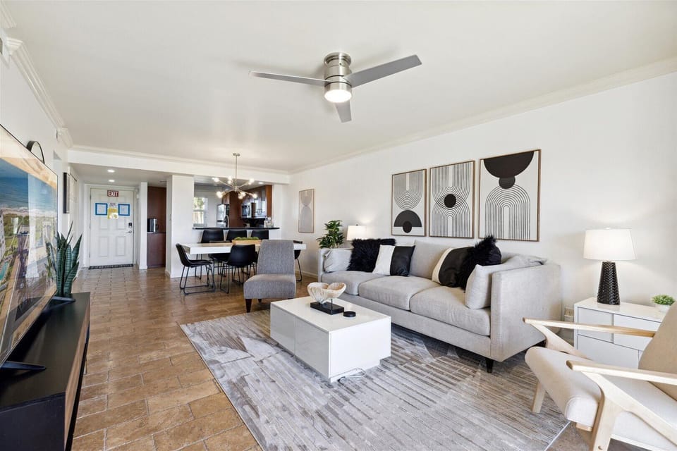 Spacious living area.
