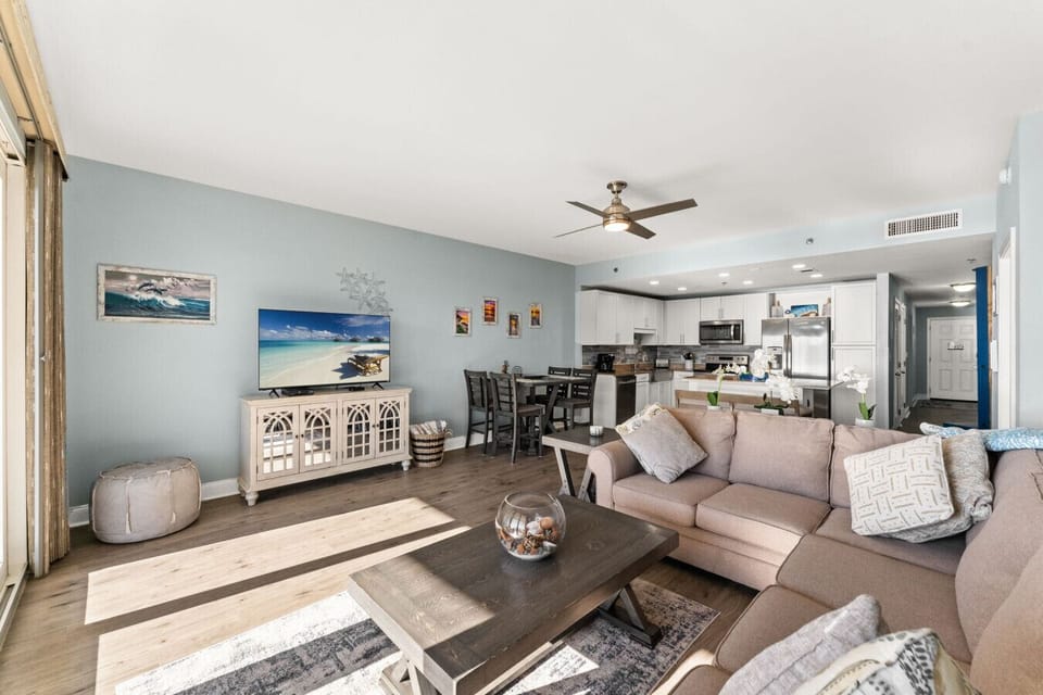Living Area with Ocean Views, Private Balcony, Sleeper Sofa & Flat Screen TV