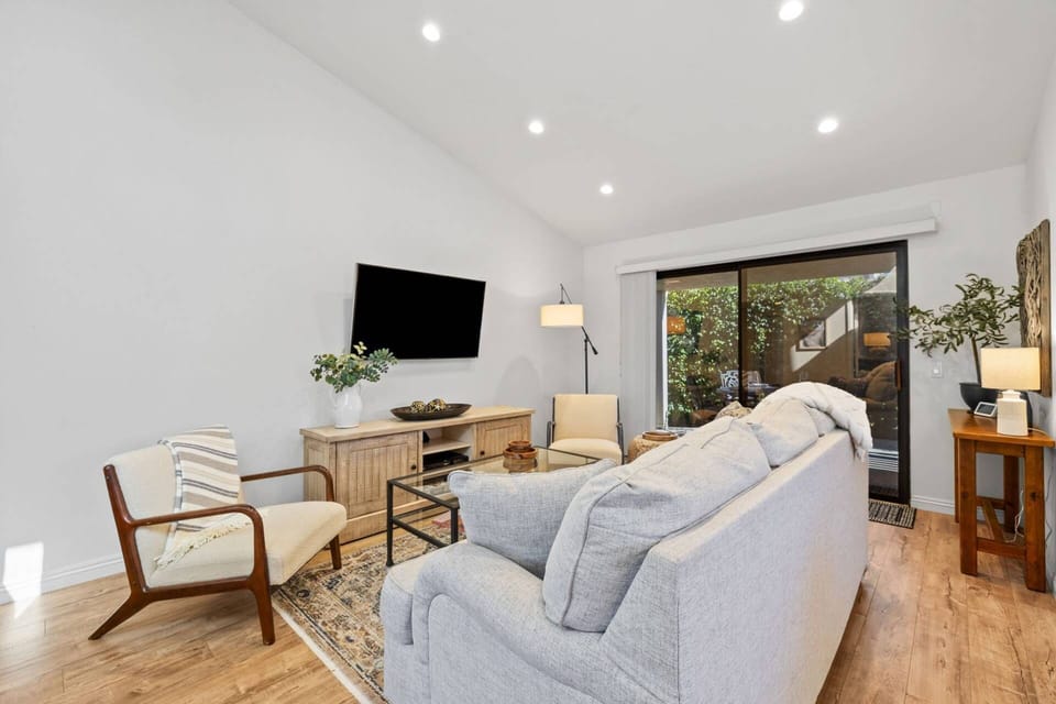 Living Room has Access to Back Patio