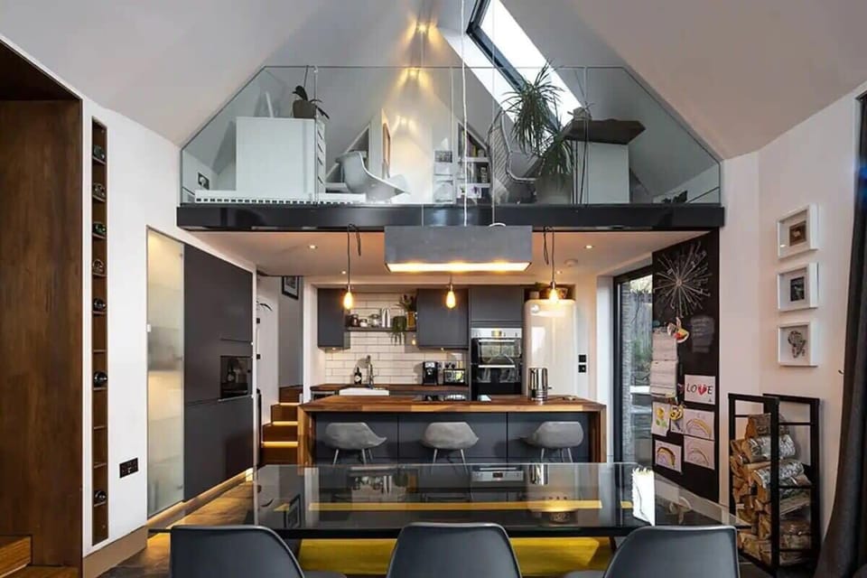 Bright and airy living space with modern design