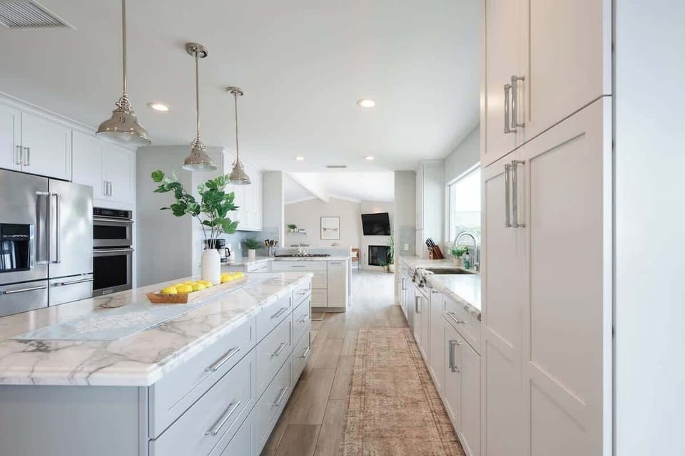 The kitchen comes fully equipped with everything you could need for your stay



