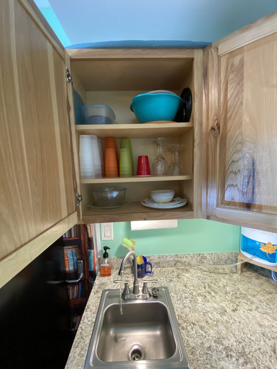 Serve up your meals on real dishes with a nice glass of wine.