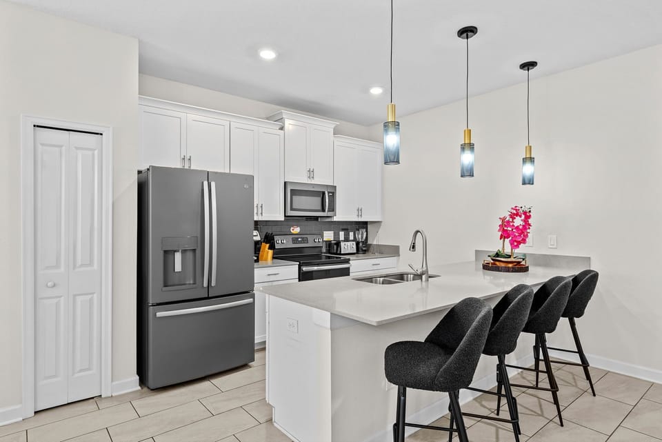 Explore our well-equipped kitchen where kids can enjoy their morning meals.