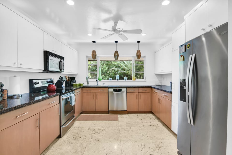 Fully stocked kitchen with everything you could need during a stay!