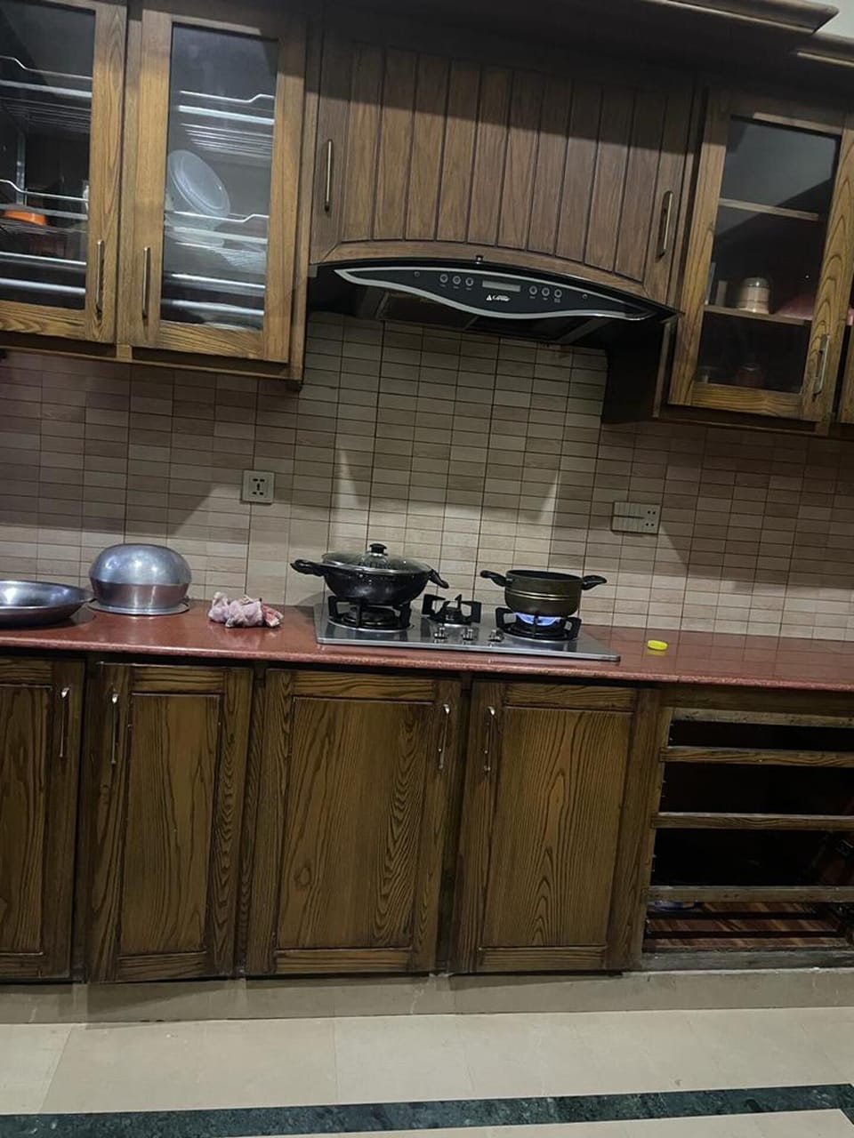 Villa | Private kitchen | Fridge, microwave, oven, stovetop