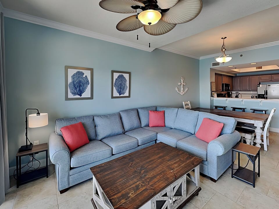 Living Area - Queen Sleeper Sofa