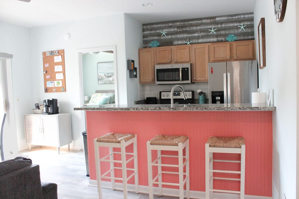 Kitchen View with Bar Seating