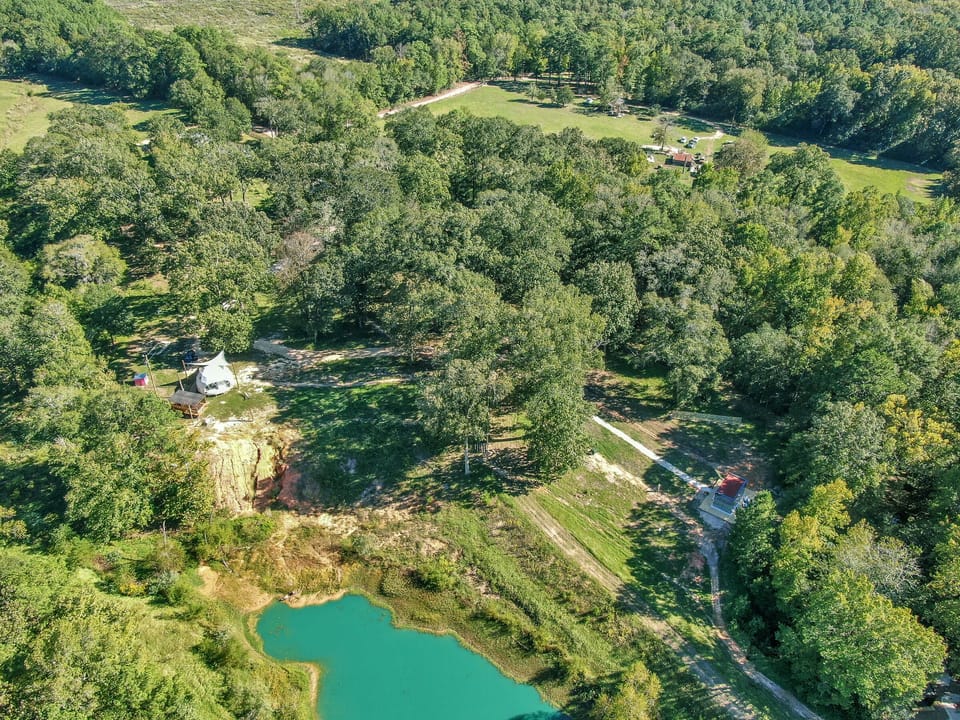 Right by our 1 acre fishing pond