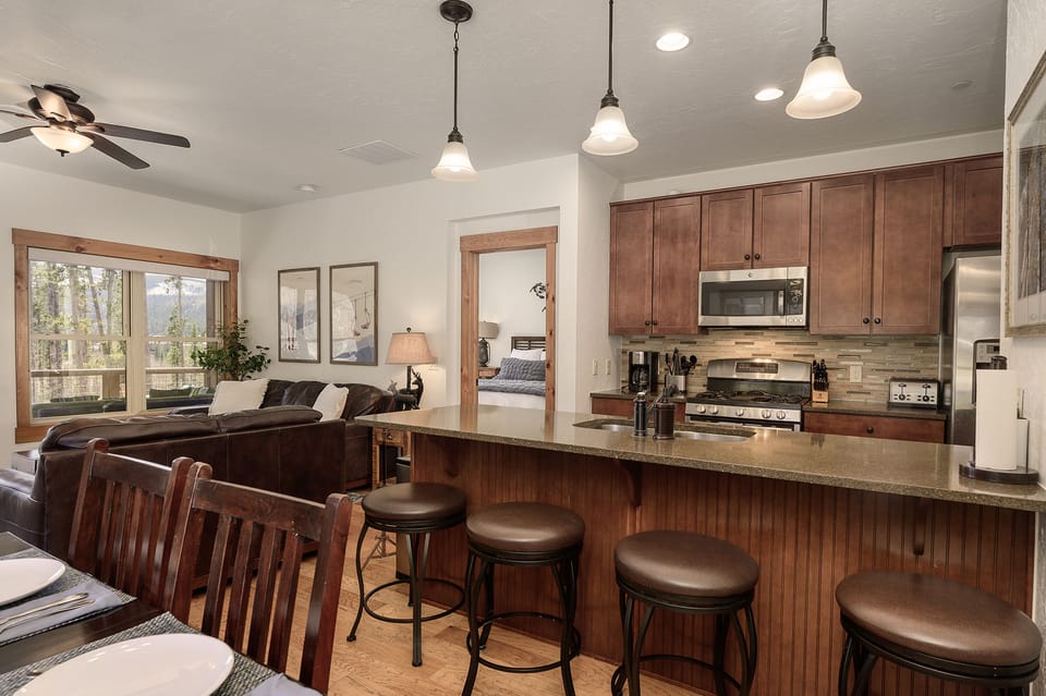 Kitchen with Bar Stool Seating