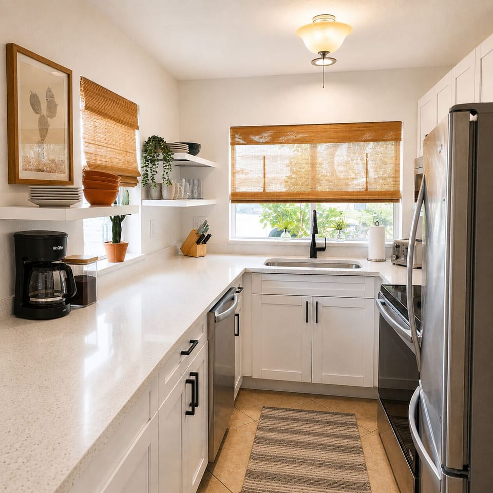 Fully stocked kitchen 