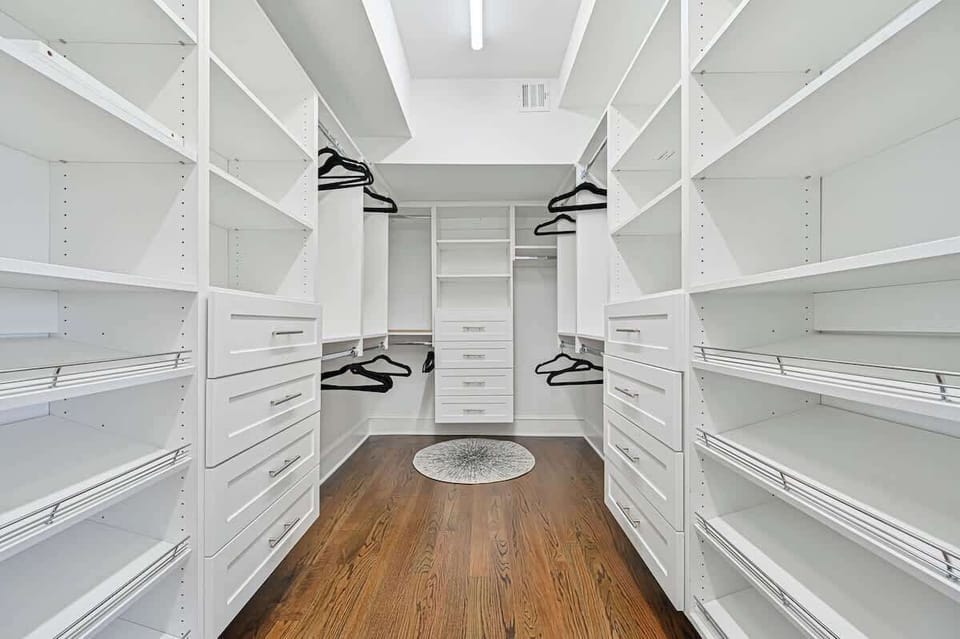 Her walk-in closet