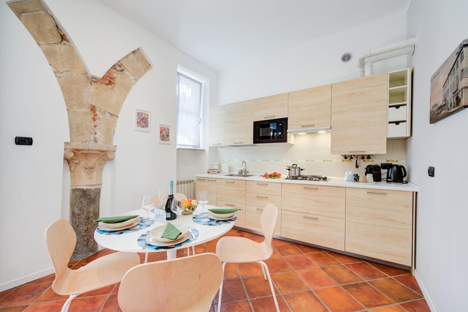 Kitchen and dining area