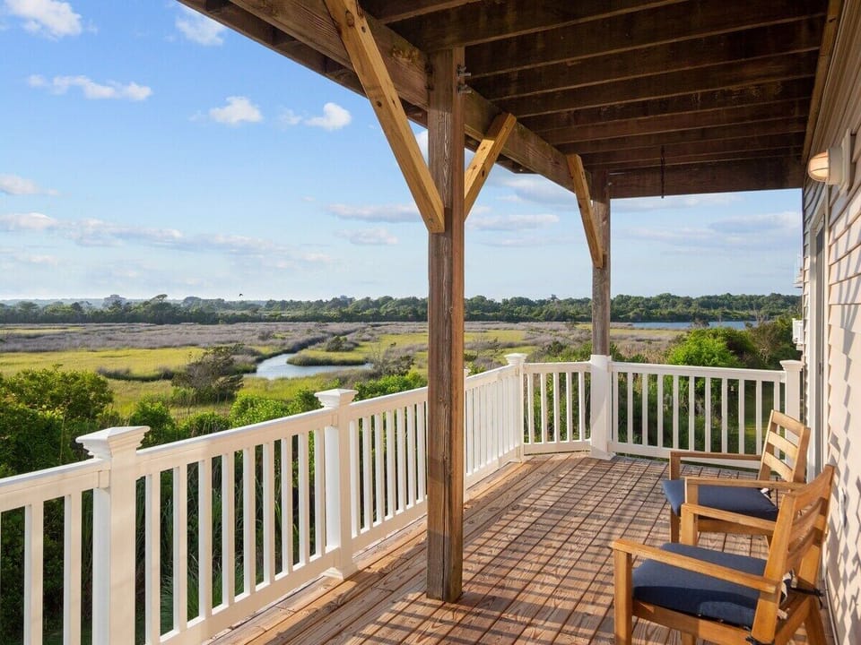 View from King and Queen bedrooms. 