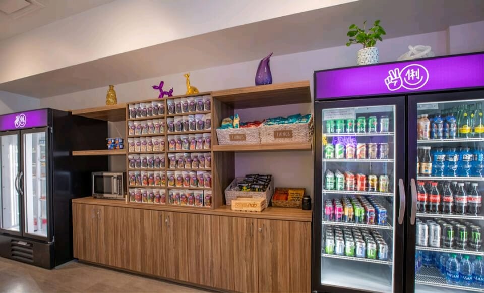 Snack bar with tons of variety to choose from.