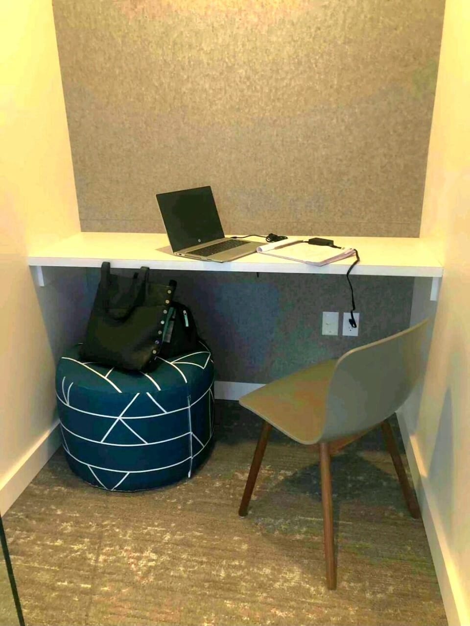 Sound proof pods for when you need to take those work phone calls.
