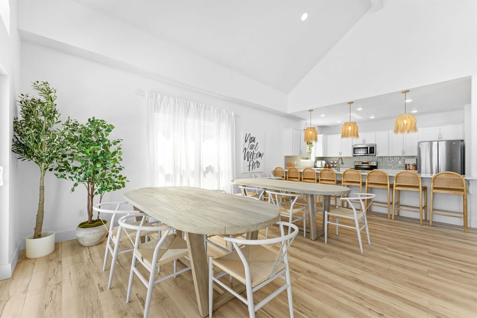 Gather for a delightful meal in this expansive dining space