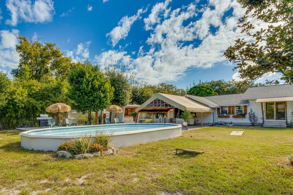 Private Backyard Area | Outdoor Pool | Tropical Bar