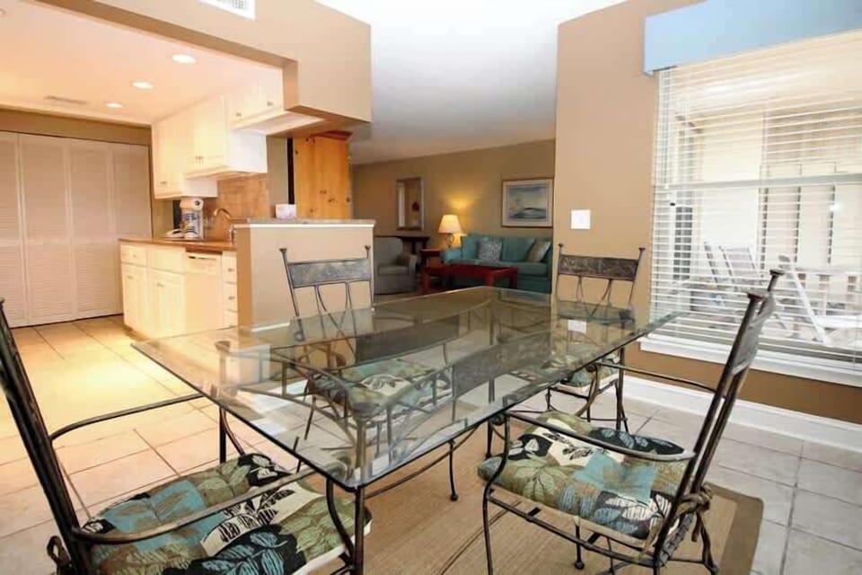 Dining Table Looking into Kitchen/Living Room