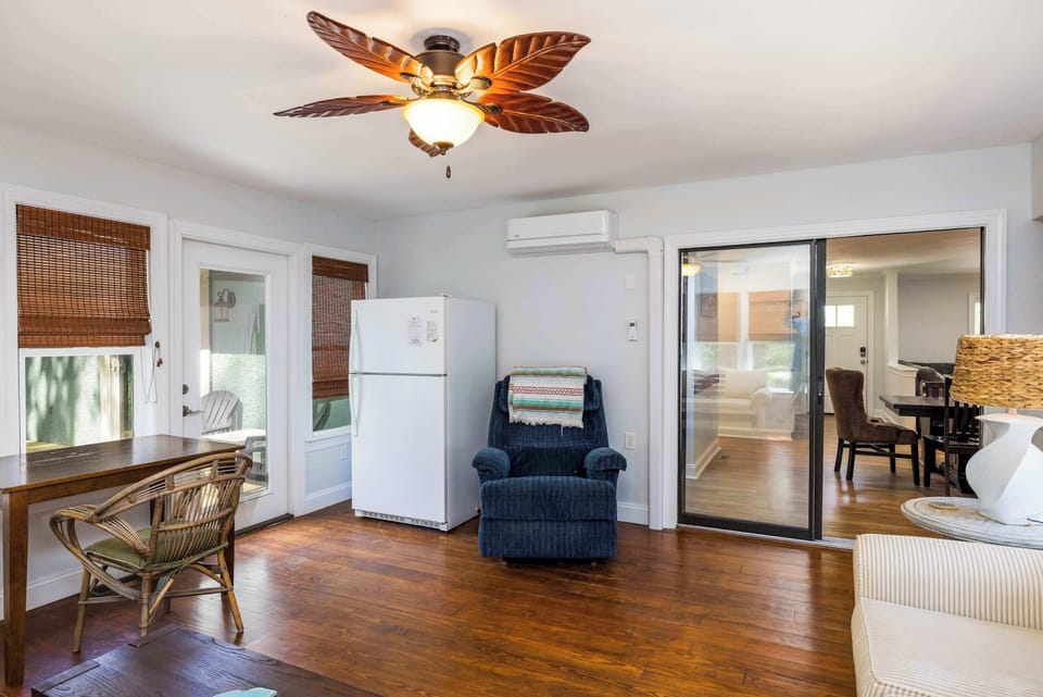 Den off of Dining Area with Extra Refrigerator