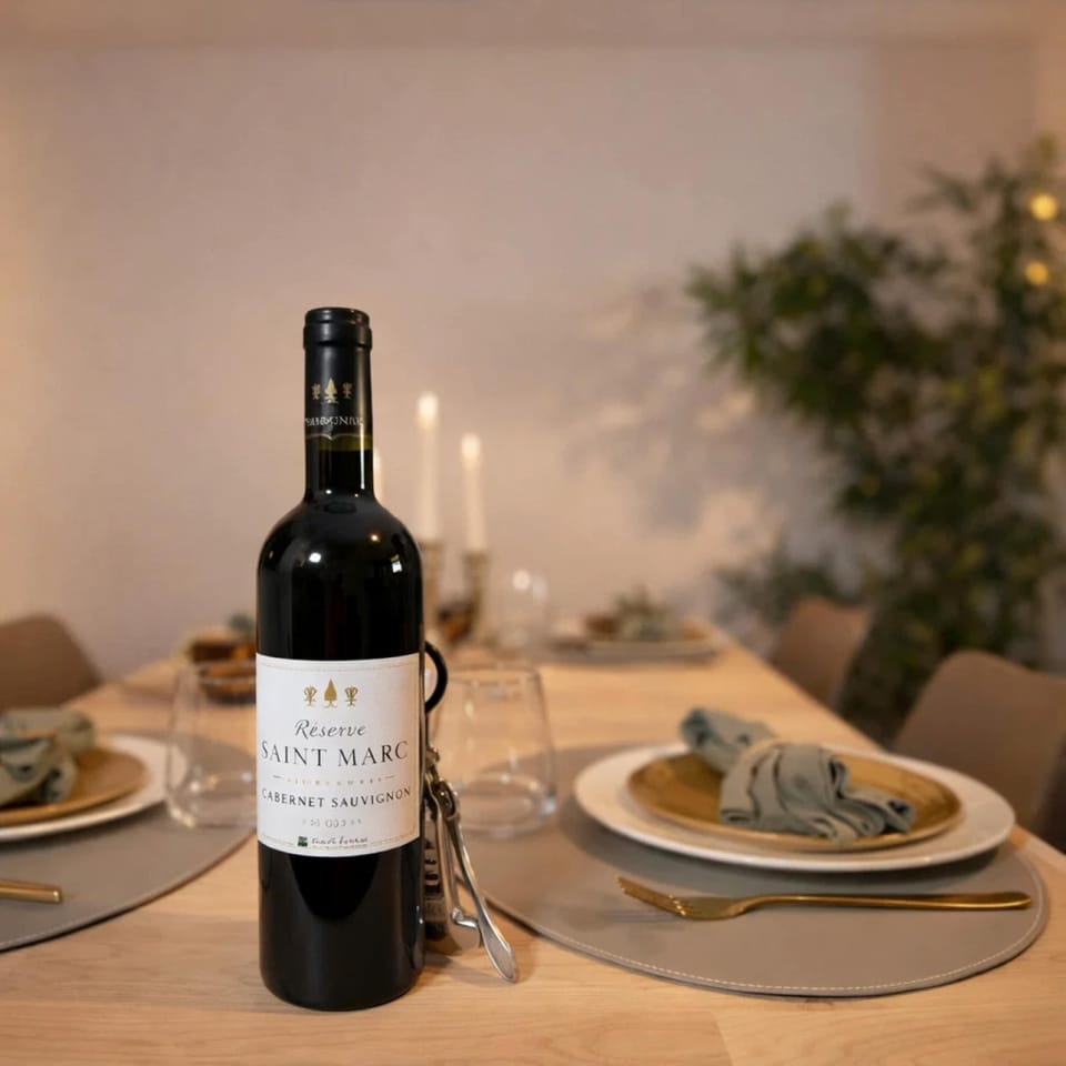 Wine bottle included