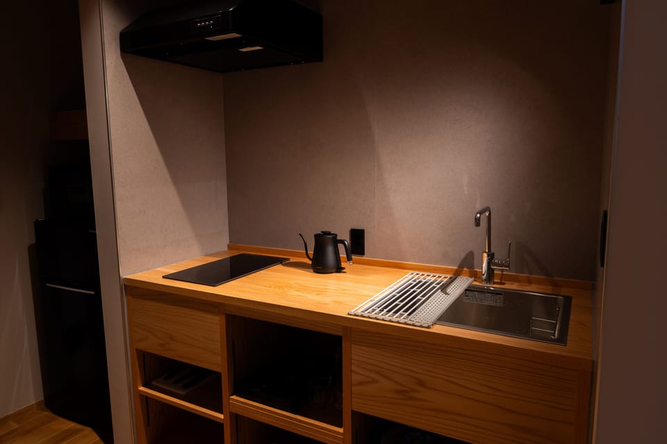 IGETA: "Machiya" Two-Storey Tatami Bedroom Suite with Wood Deck, 64sqm, Non-Smoking | Minibar (free items), laptop workspace, WiFi (free), bed sheets