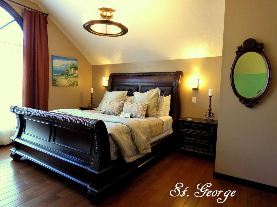 1 bedroom, premium bedding, individually decorated, blackout drapes