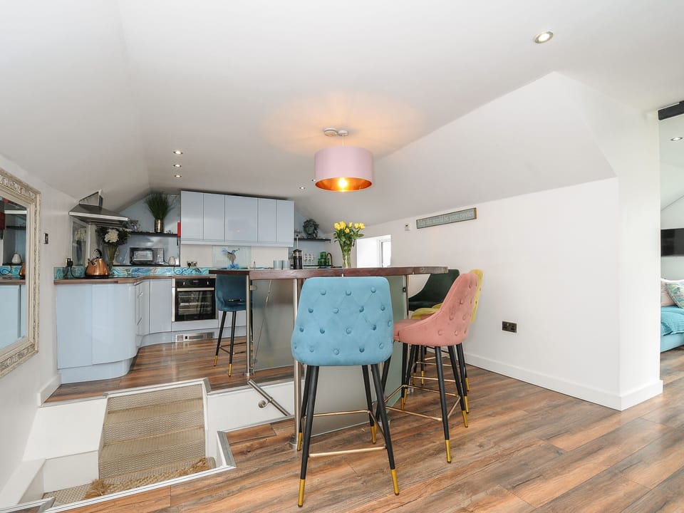 Fridge, dishwasher, electric kettle, toaster