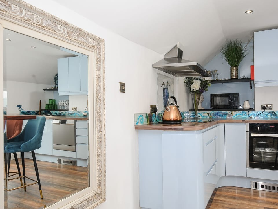 Fridge, dishwasher, electric kettle, toaster