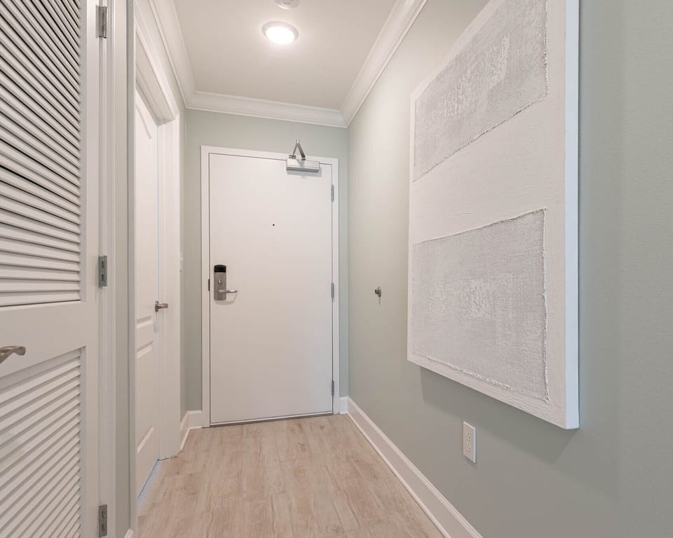 Welcoming entryway to your beachfront vacation rental inviting you to explore before heading out to the beach