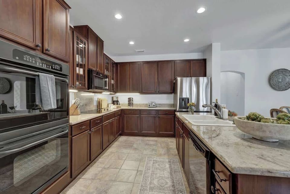 Large open kitchen.