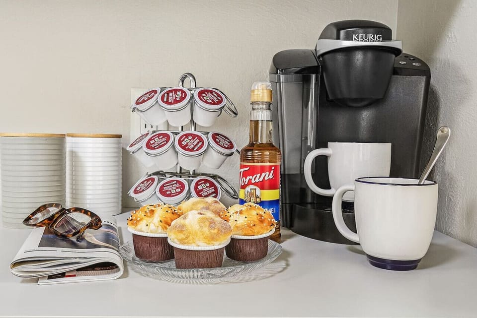 A coffee station for your morning cup of Joe!