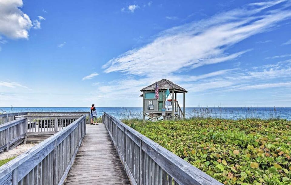 Beach is steps away!