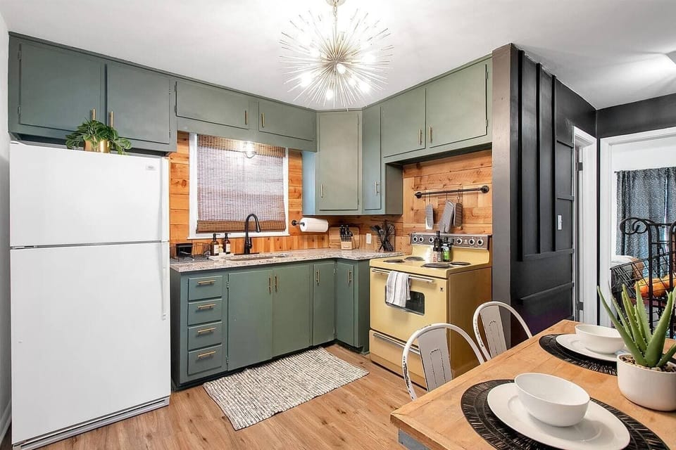 Cute Kitchen with Retro Appliances