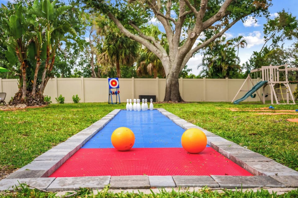 Outdoor Bowling Lane — One of 10+ Backyard Activities