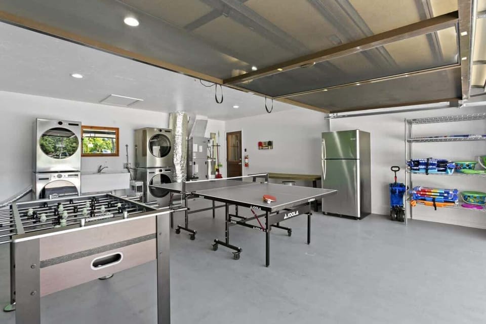 Game Room — Ping Pong, Foosball & Beach Gear Storage