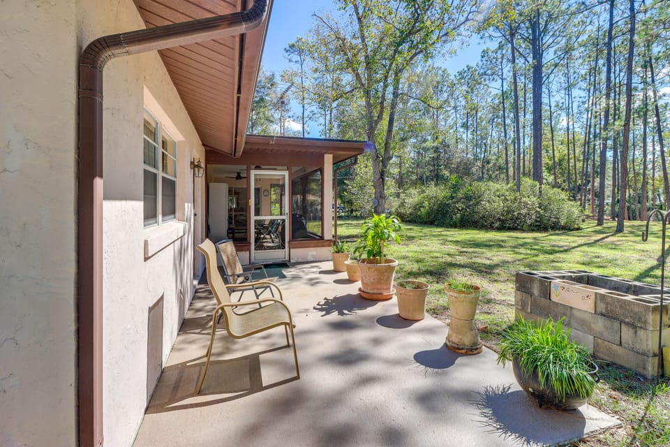 Patio | Spacious Backyard | Screened-In Porch