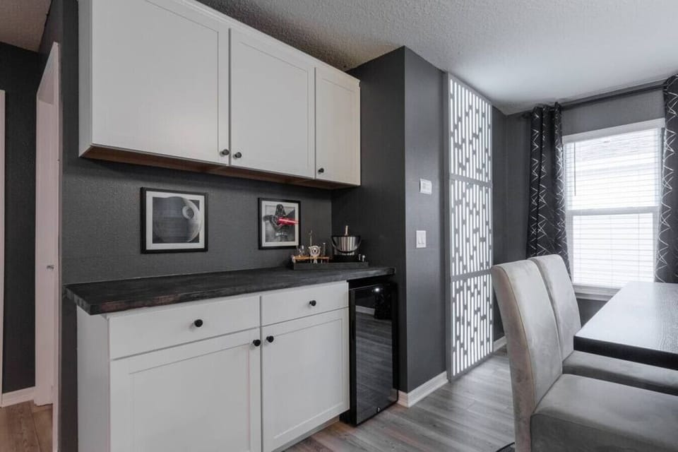 Death Star Themed Loft - Mini-Bar, Wine Cooler Game Table