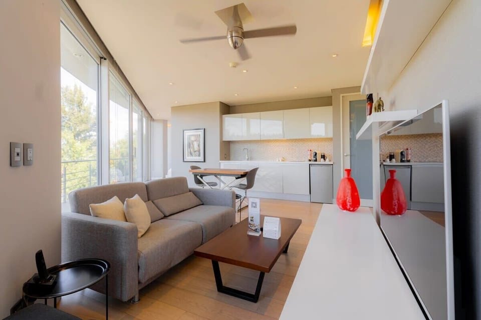 Smart TV and cozy ambiance included.
