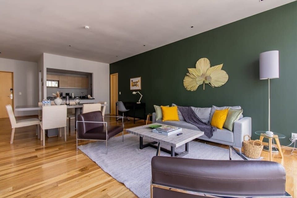 Spacious and cozy living room to relax and socialize