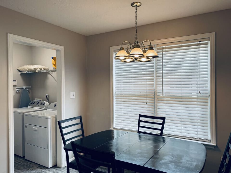 Kitchen Table & laundry room