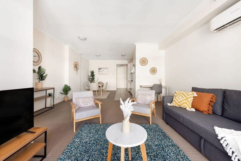 Tastefully furnished interior.