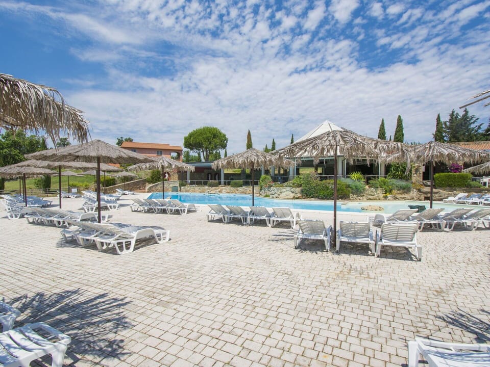 Sky, Cloud, Shade, Umbrella, Outdoor Furniture, Sunlounger, Tree, Plant, Swimming Pool, Leisure