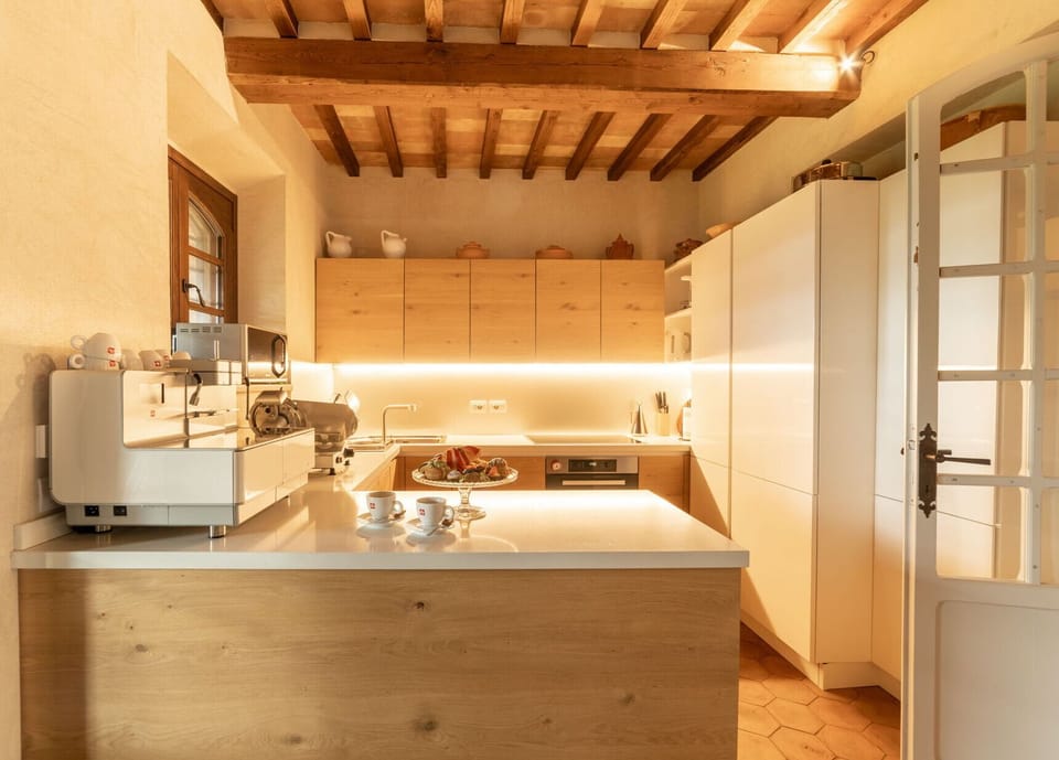 Property, Cabinetry, Wood, Kitchen, Countertop, Tap, Interior Design, Floor, Flooring, Hardwood