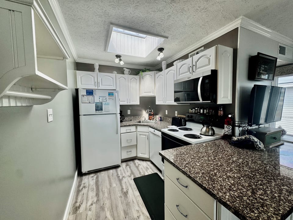 Fully stocked kitchen