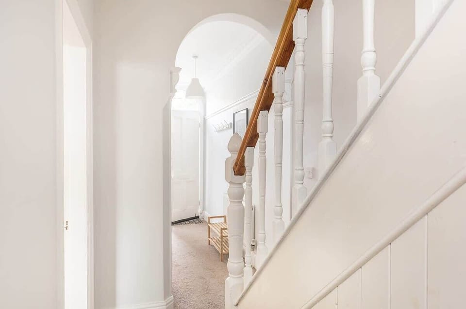 Stairs going to the bedrooms