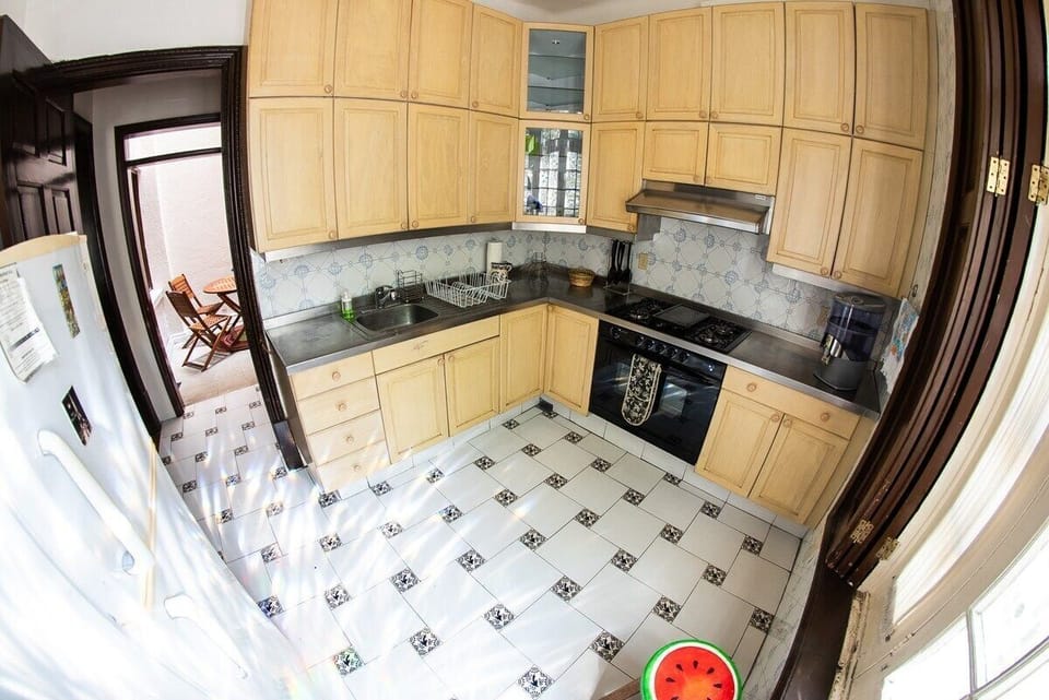 Shared fridge, microwave